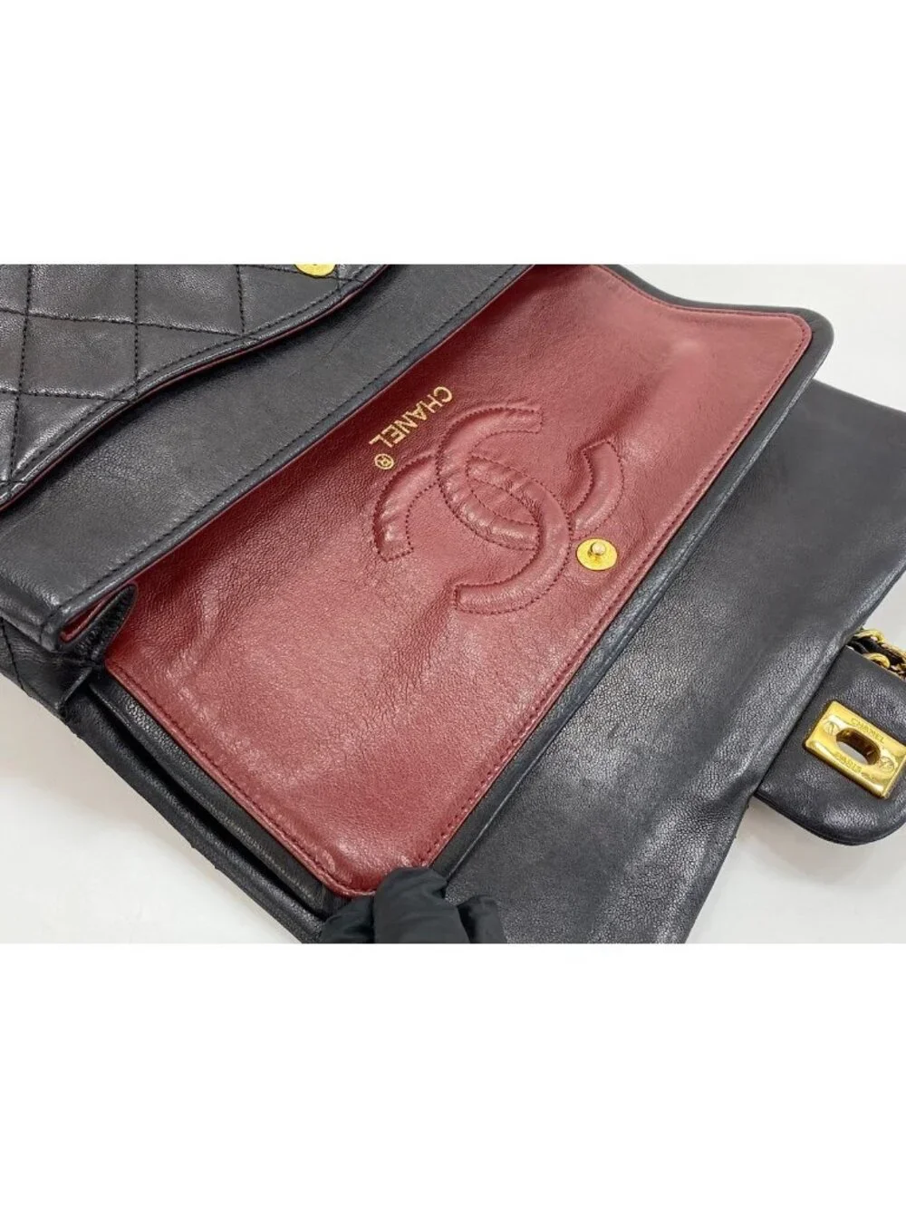 Chanel Shoulder Bag Lambskin Quilted 25
